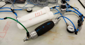 The heart of the "home made" oxygen concentrator. (Photo: Julian Koch / ETH Zurich)